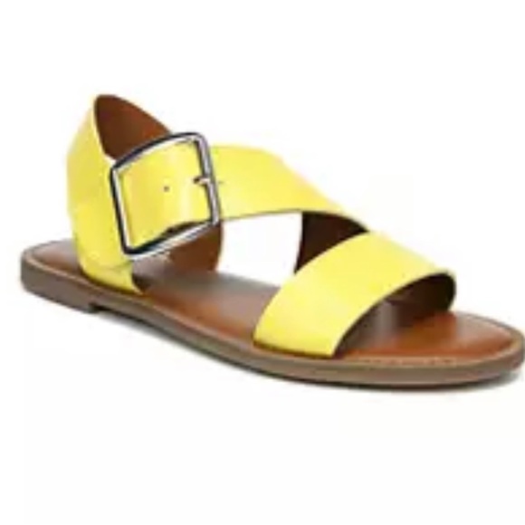 Franco Sarto Shoes - Franco Sarto Josie Yellow City Sandals, Size 11